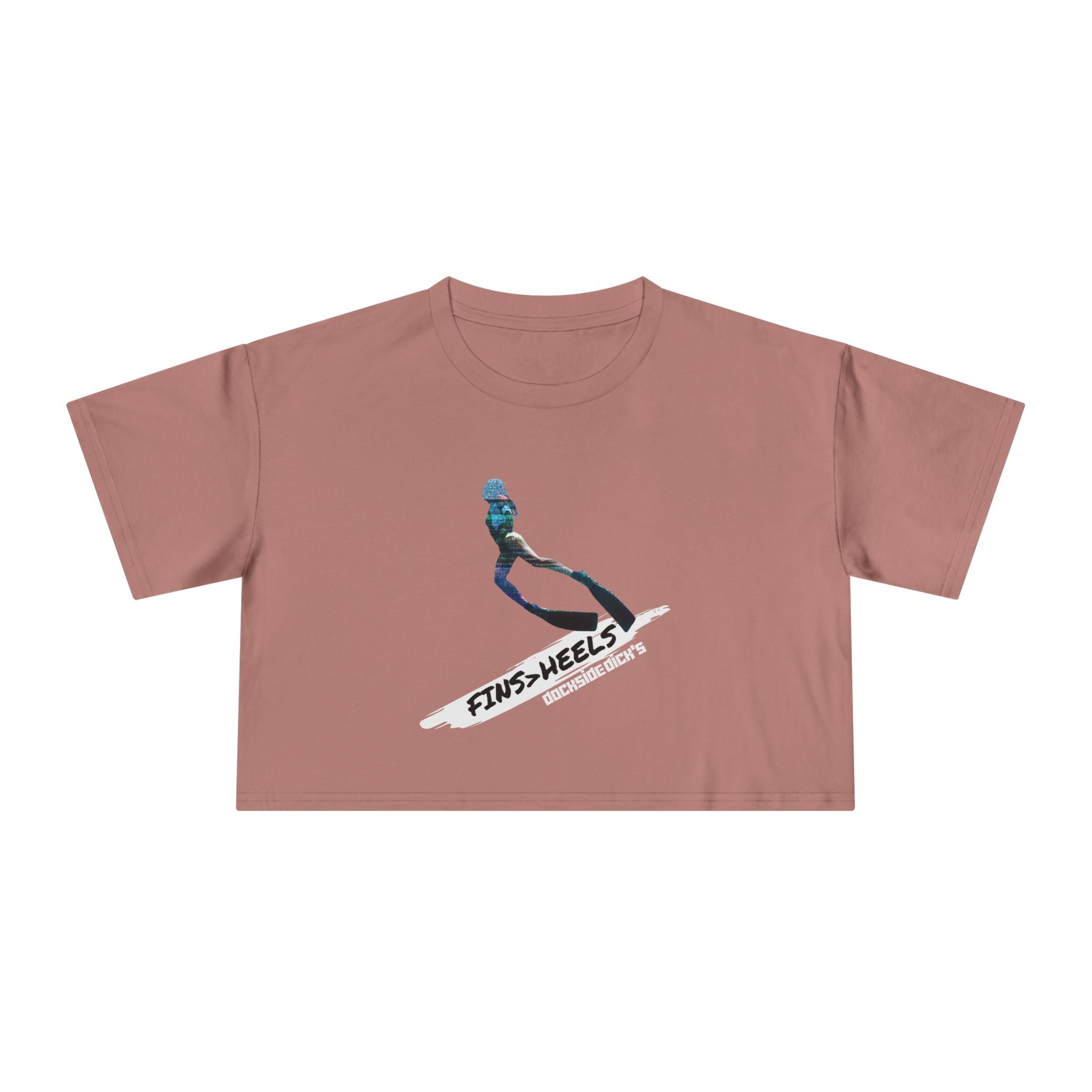 Fins > Heels Women's Crop Tee