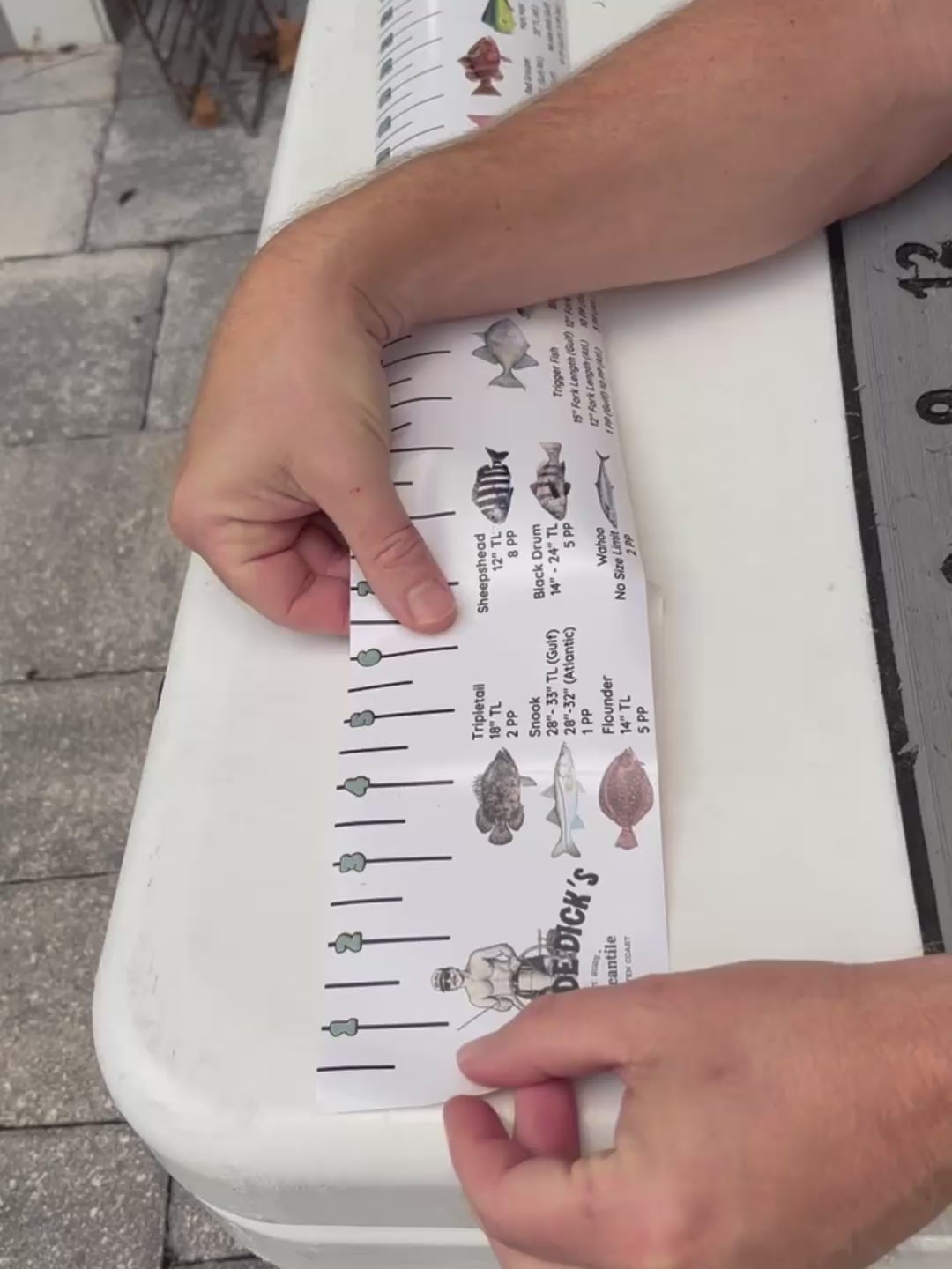 Dockside Dick’s “Fish Stick” – 36” Waterproof Boat Ruler