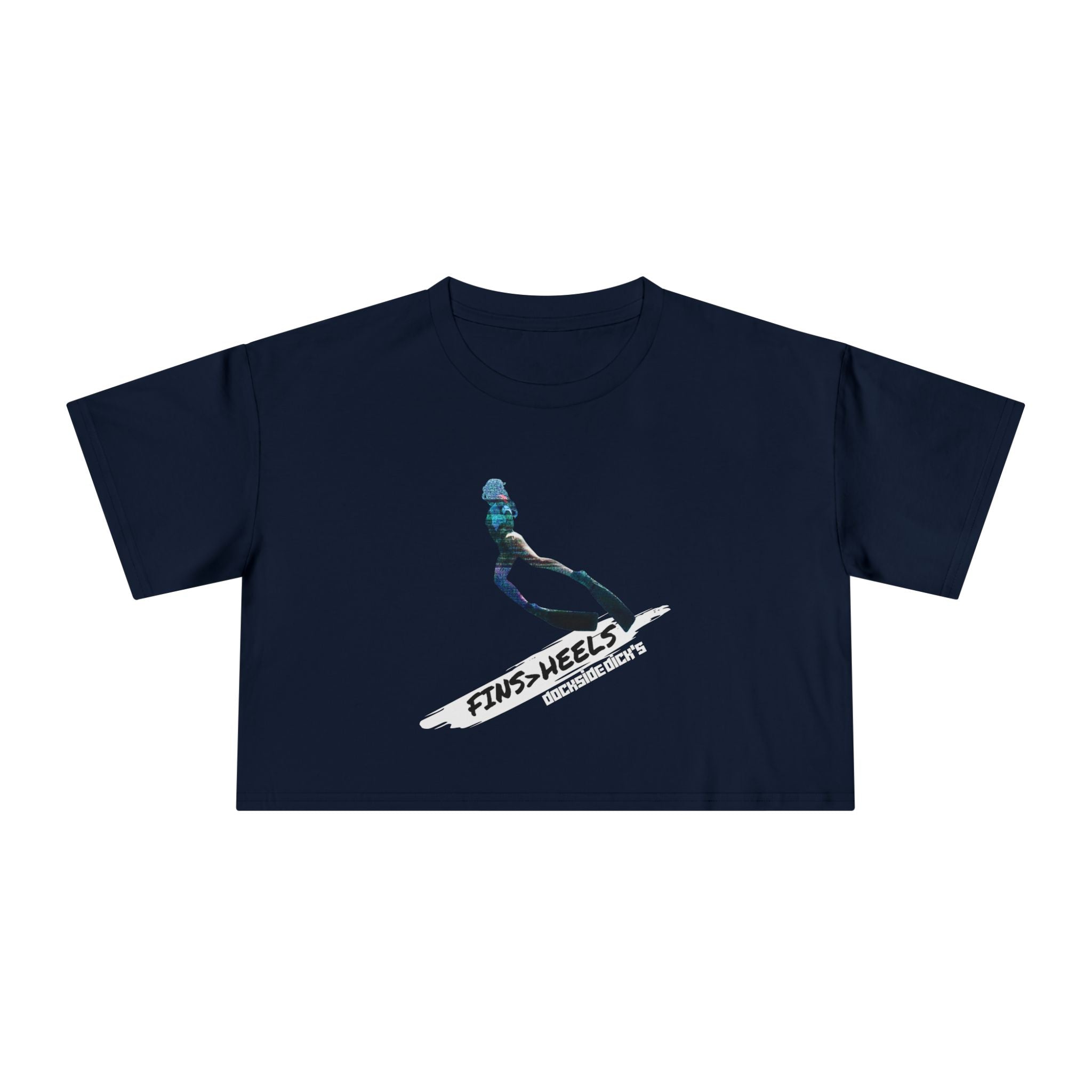 Fins > Heels Women's Crop Tee
