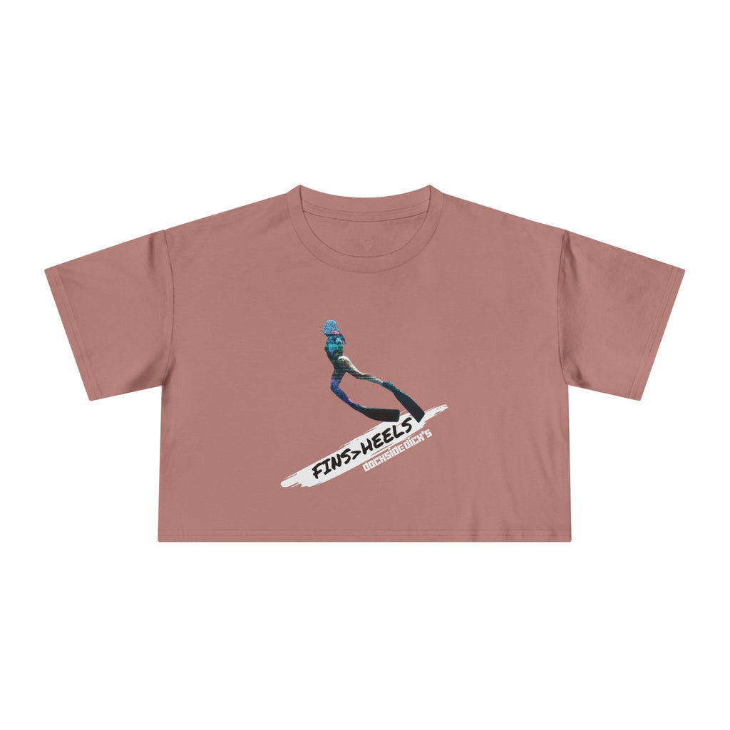 Fins > Heels Women's Crop Tee