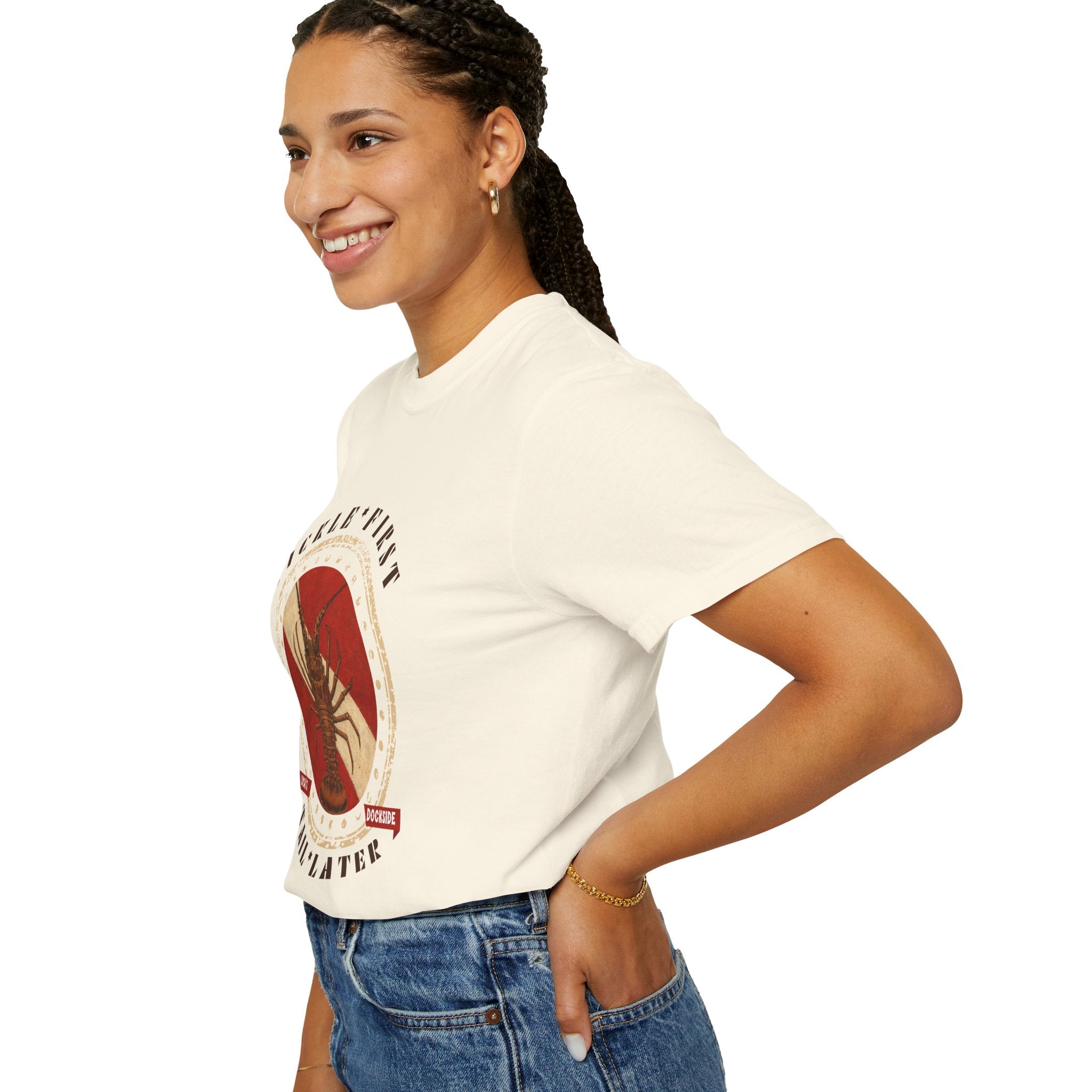 Tickle First Tail Later T-Shirt | Unisex | Comfort Colors